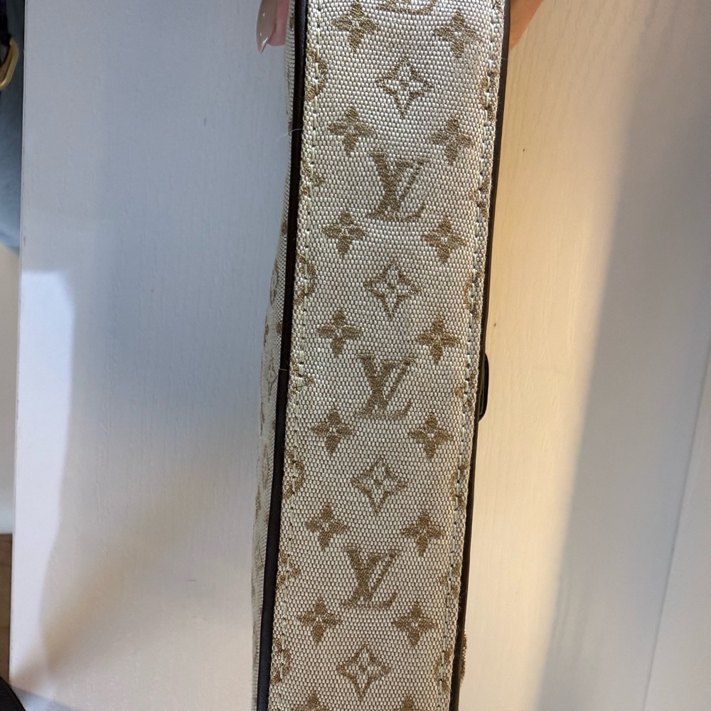 Louis Vuitton Monogram Mini Lin Canvas Shoulder Bag - Brown - Picture 13 of 14